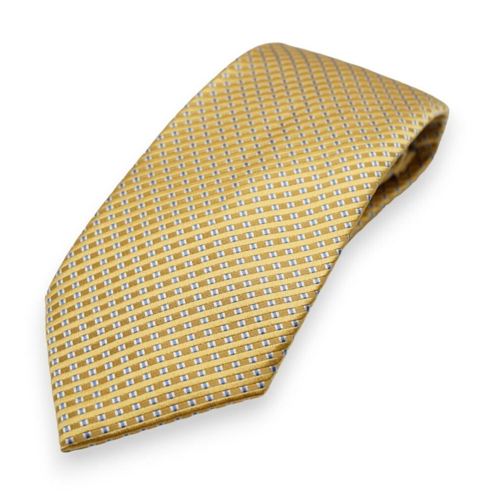 MICHAEL KORS Men's 100% Silk Tie Square Pattern 59" Length